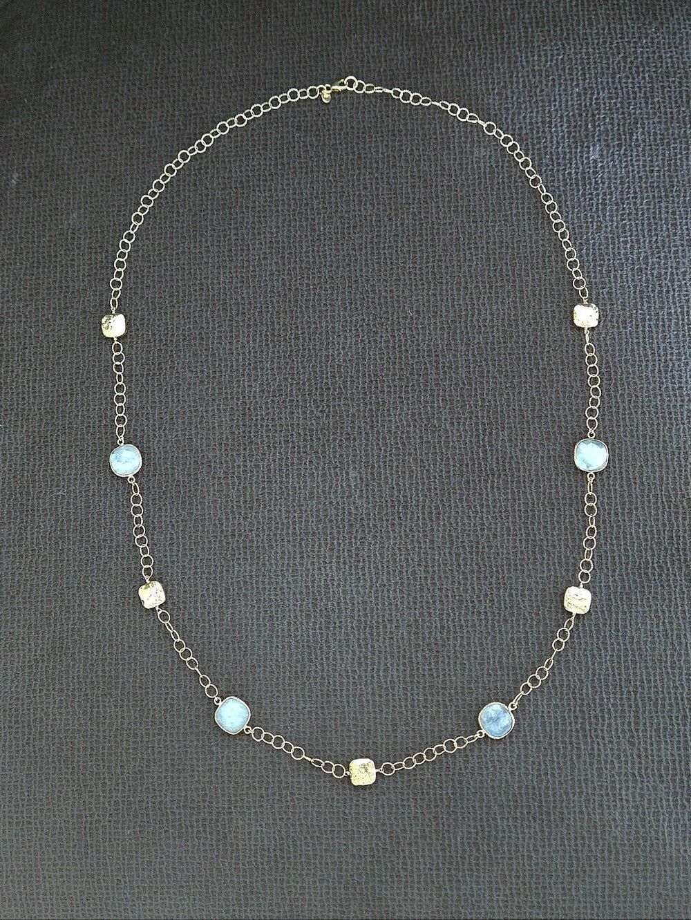 Argento Vivo Stationary Rainbow🌈 Moonstone🌙 Long Necklace - NWOT